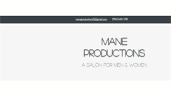 Desktop Screenshot of maneproduction.com